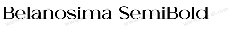 Belanosima SemiBold字体转换